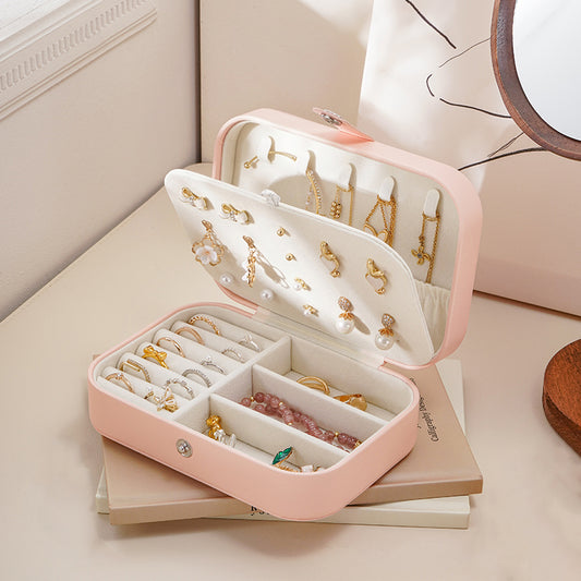 Casegrace Ring Box Small Jewelry Box Girls Jewelry Organizer Mini Travel  Case Ring Storage Box